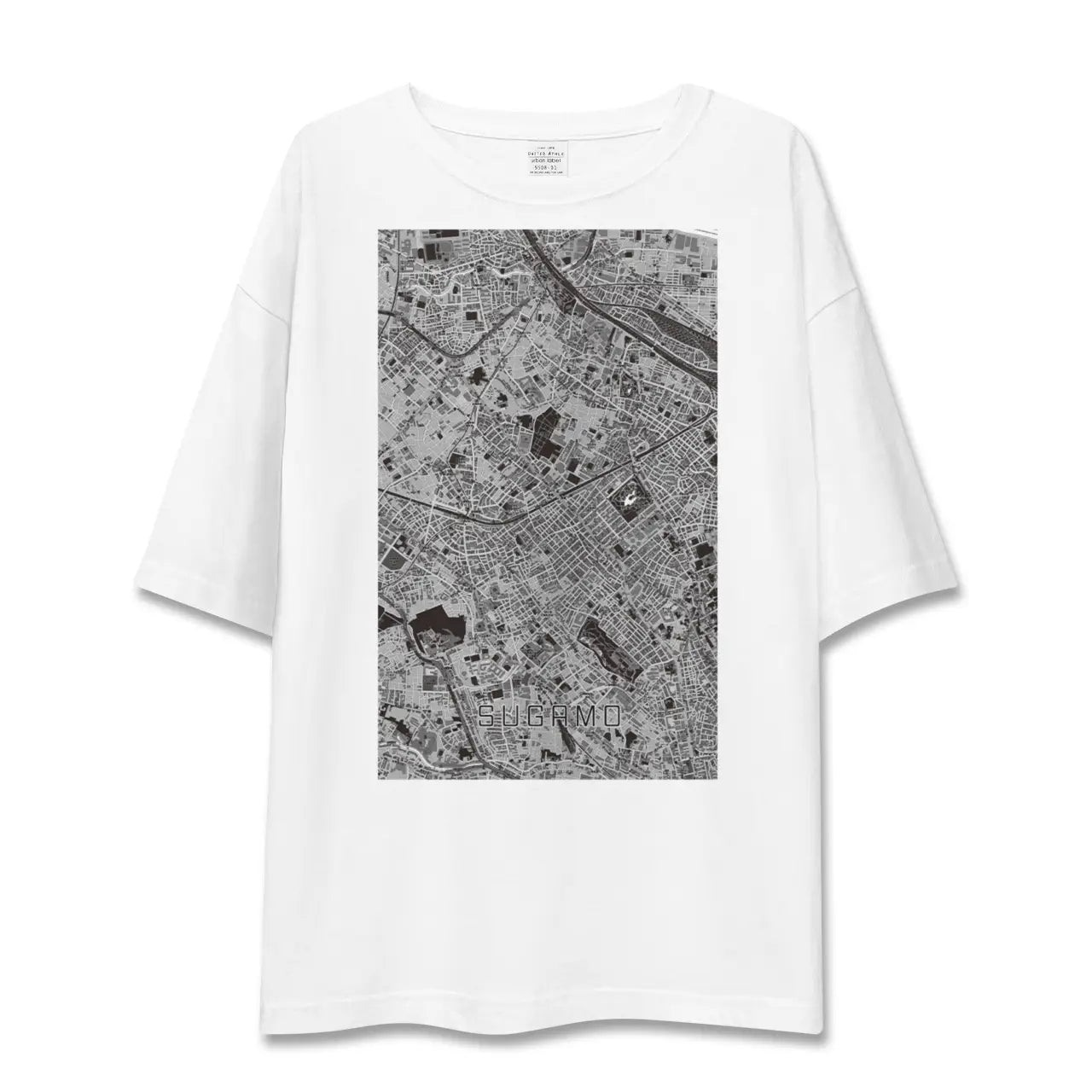 【巣鴨（東京都）】地図柄ビッグシルエットTシャツ