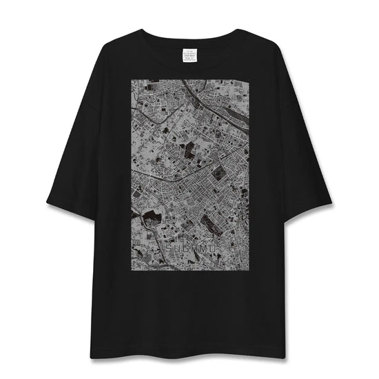 【巣鴨（東京都）】地図柄ビッグシルエットTシャツ
