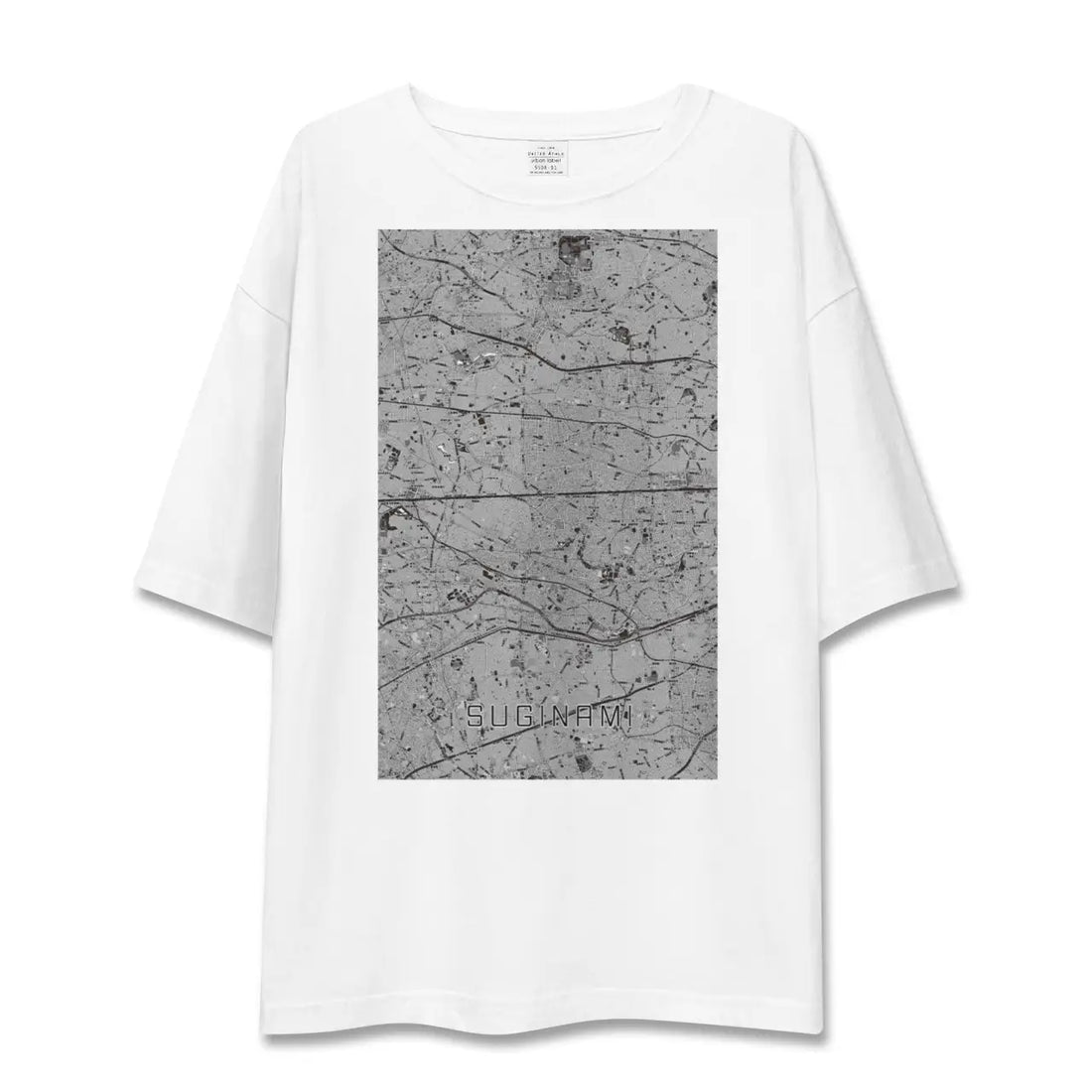 【杉並（東京都）】地図柄ビッグシルエットTシャツ