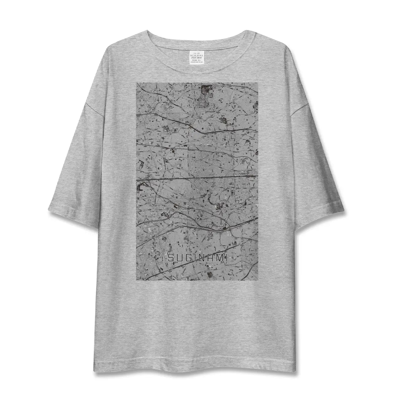 【杉並（東京都）】地図柄ビッグシルエットTシャツ