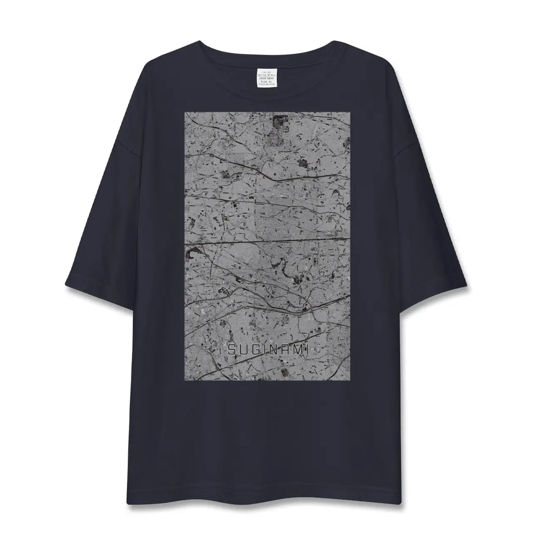 【杉並(東京都)】地図柄ビッグシルエットTシャツ