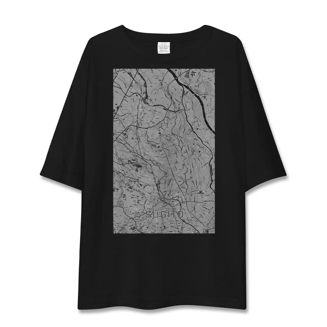 【杉戸(埼玉県)】地図柄ビッグシルエットTシャツ