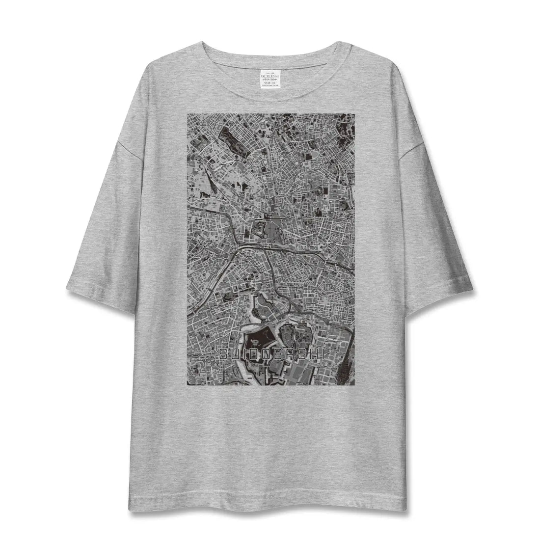 【水道橋（東京都）】地図柄ビッグシルエットTシャツ
