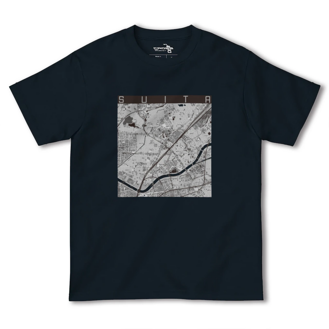 【吹田(大阪府)】地図柄ヘビーウェイトTシャツ