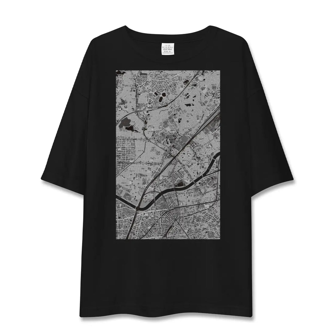 【吹田（大阪府）】地図柄ビッグシルエットTシャツ