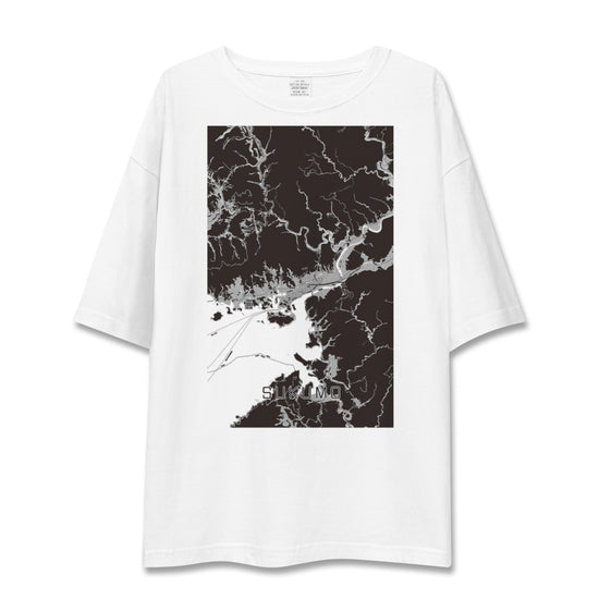 【宿毛（高知県）】地図柄ビッグシルエットTシャツ
