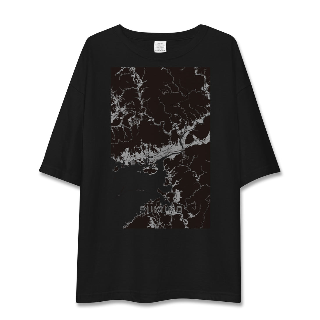 【宿毛(高知県)】地図柄ビッグシルエットTシャツ
