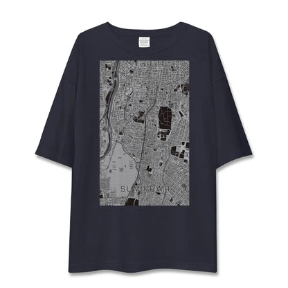 【澄川（北海道）】地図柄ビッグシルエットTシャツ