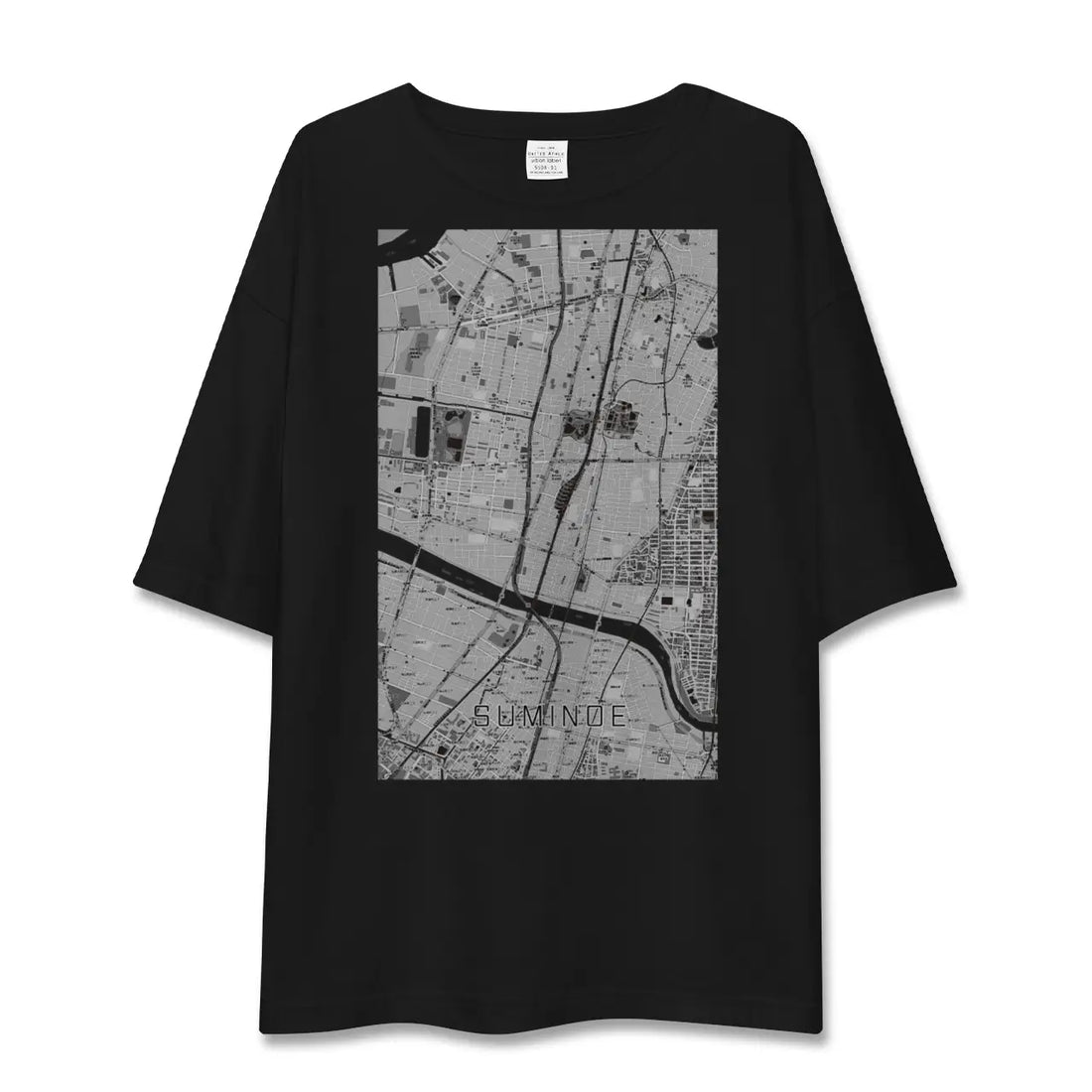【住之江（大阪府）】地図柄ビッグシルエットTシャツ