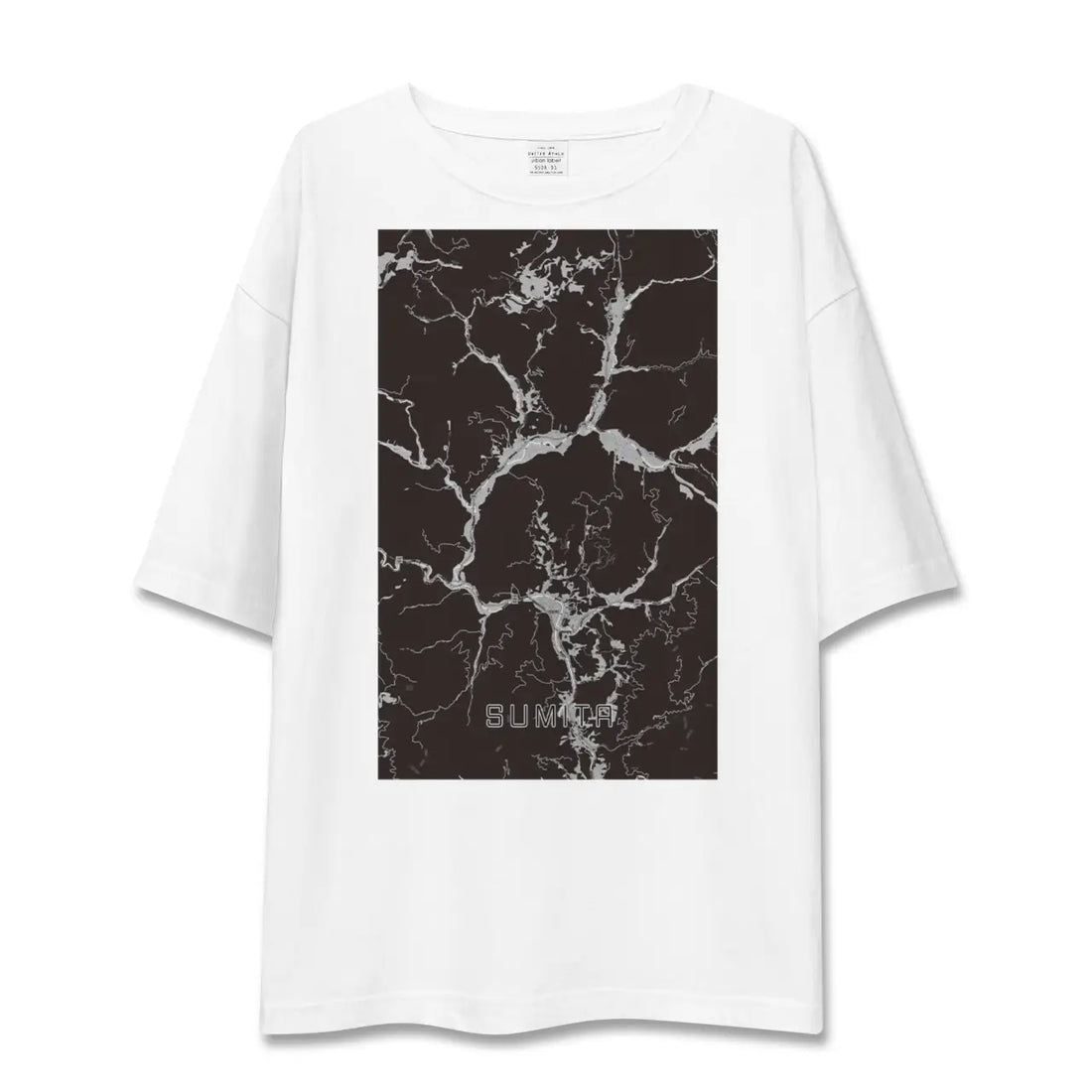 【住田(岩手県)】地図柄ビッグシルエットTシャツ