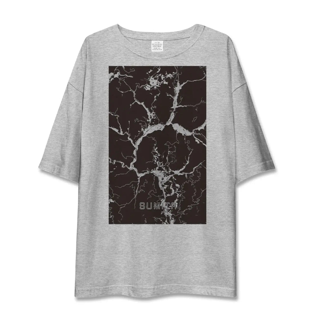 【住田（岩手県）】地図柄ビッグシルエットTシャツ