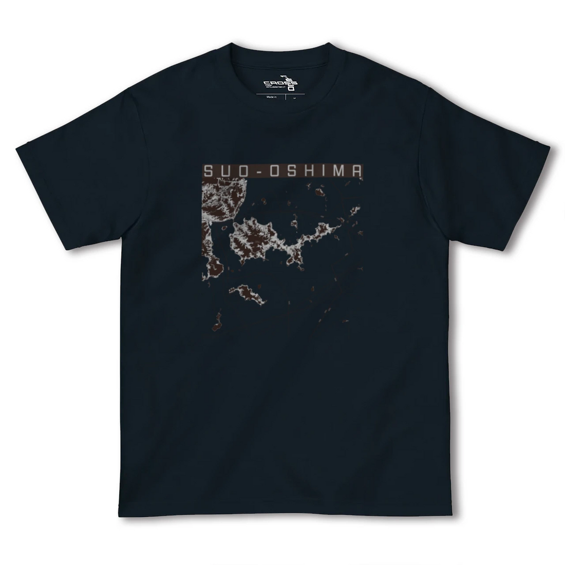 【周防大島（山口県）】地図柄ヘビーウェイトTシャツ