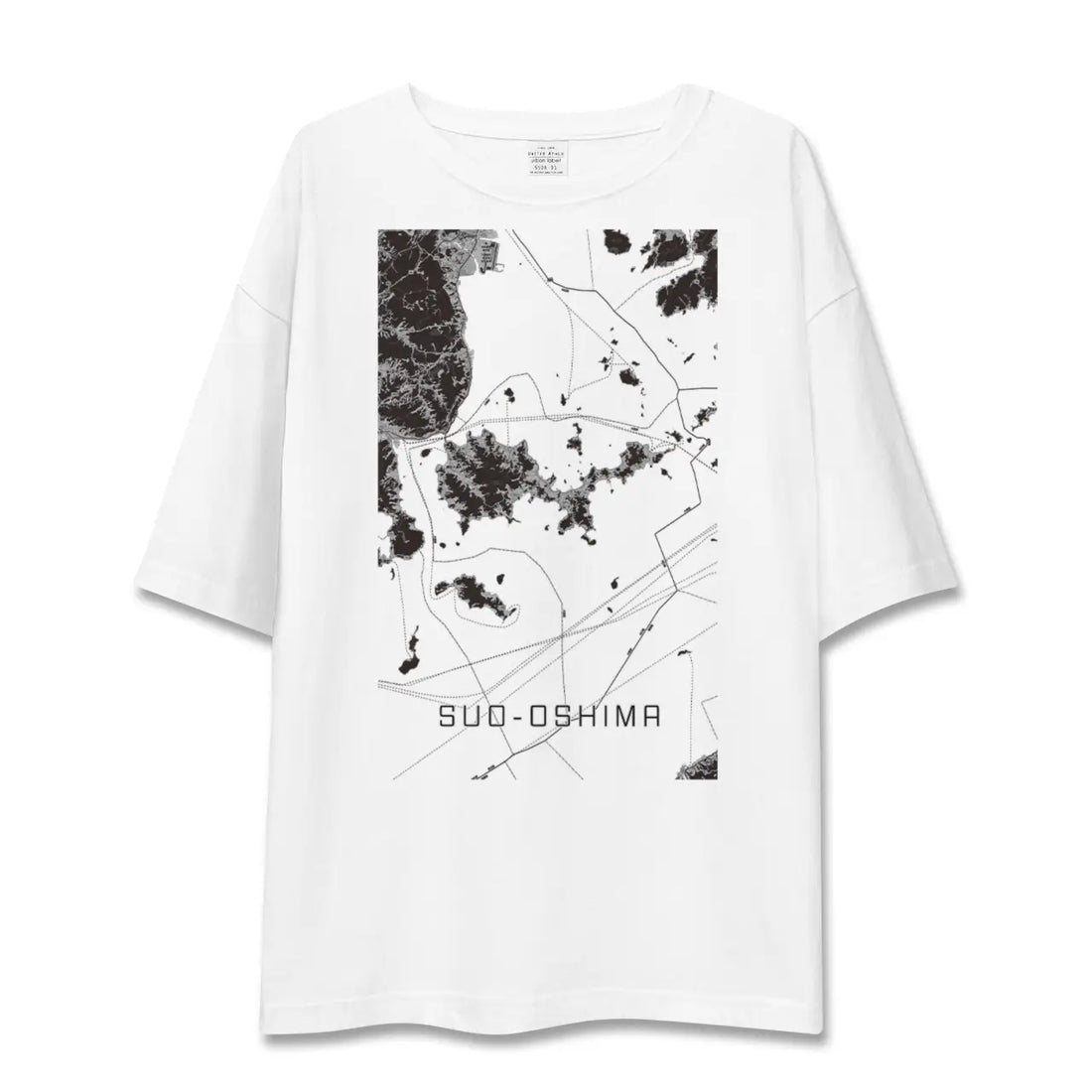 【周防大島(山口県)】地図柄ビッグシルエットTシャツ