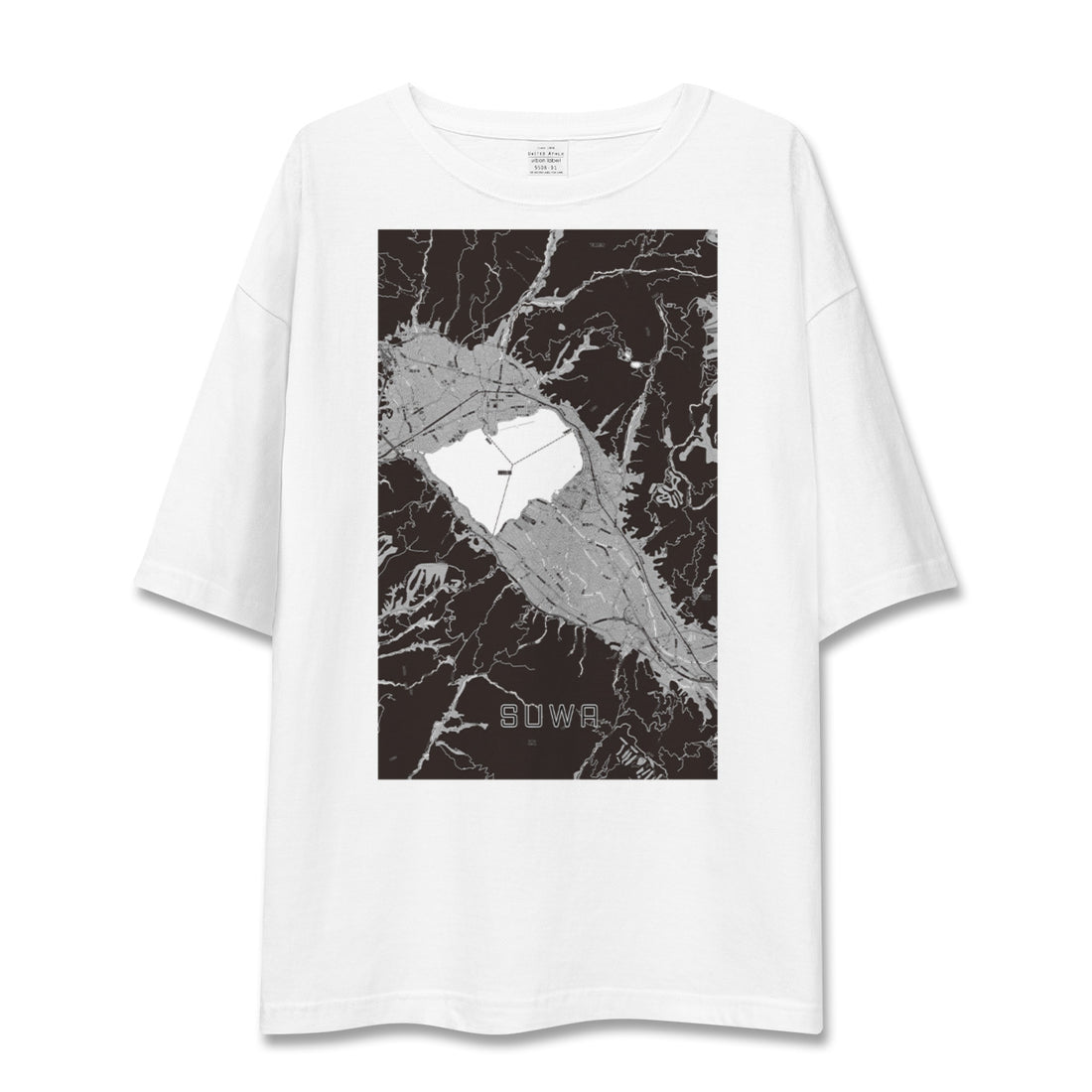 【諏訪(長野県)】地図柄ビッグシルエットTシャツ