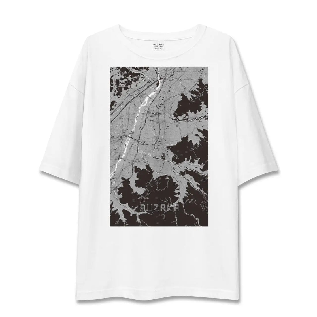 【須坂（長野県）】地図柄ビッグシルエットTシャツ
