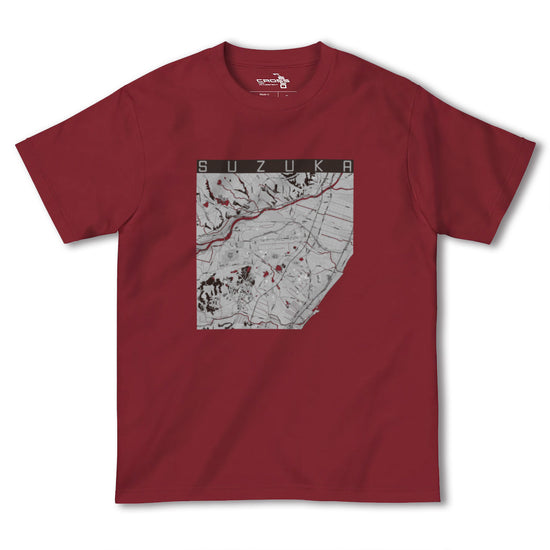 【鈴鹿（三重県）】地図柄ヘビーウェイトTシャツ