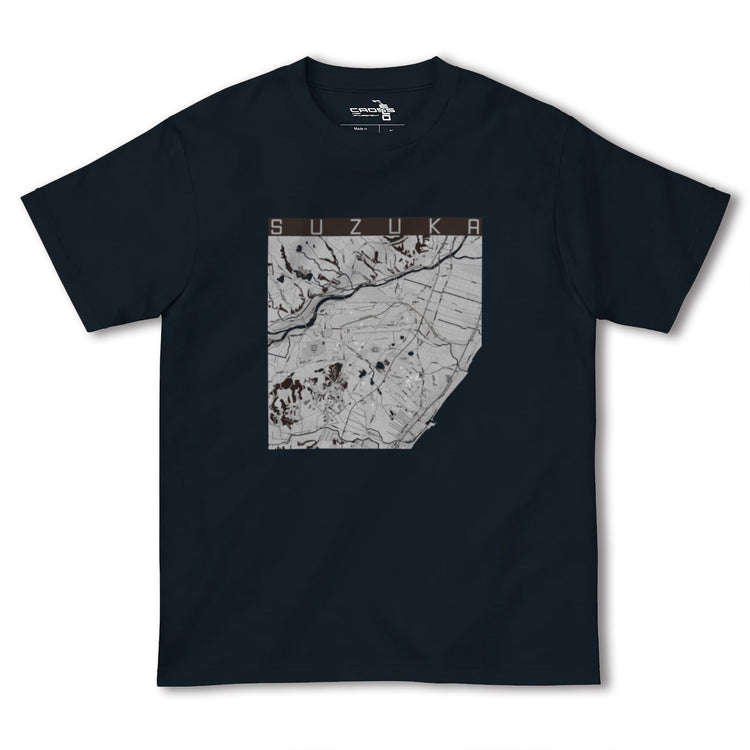 【鈴鹿（三重県）】地図柄ヘビーウェイトTシャツ