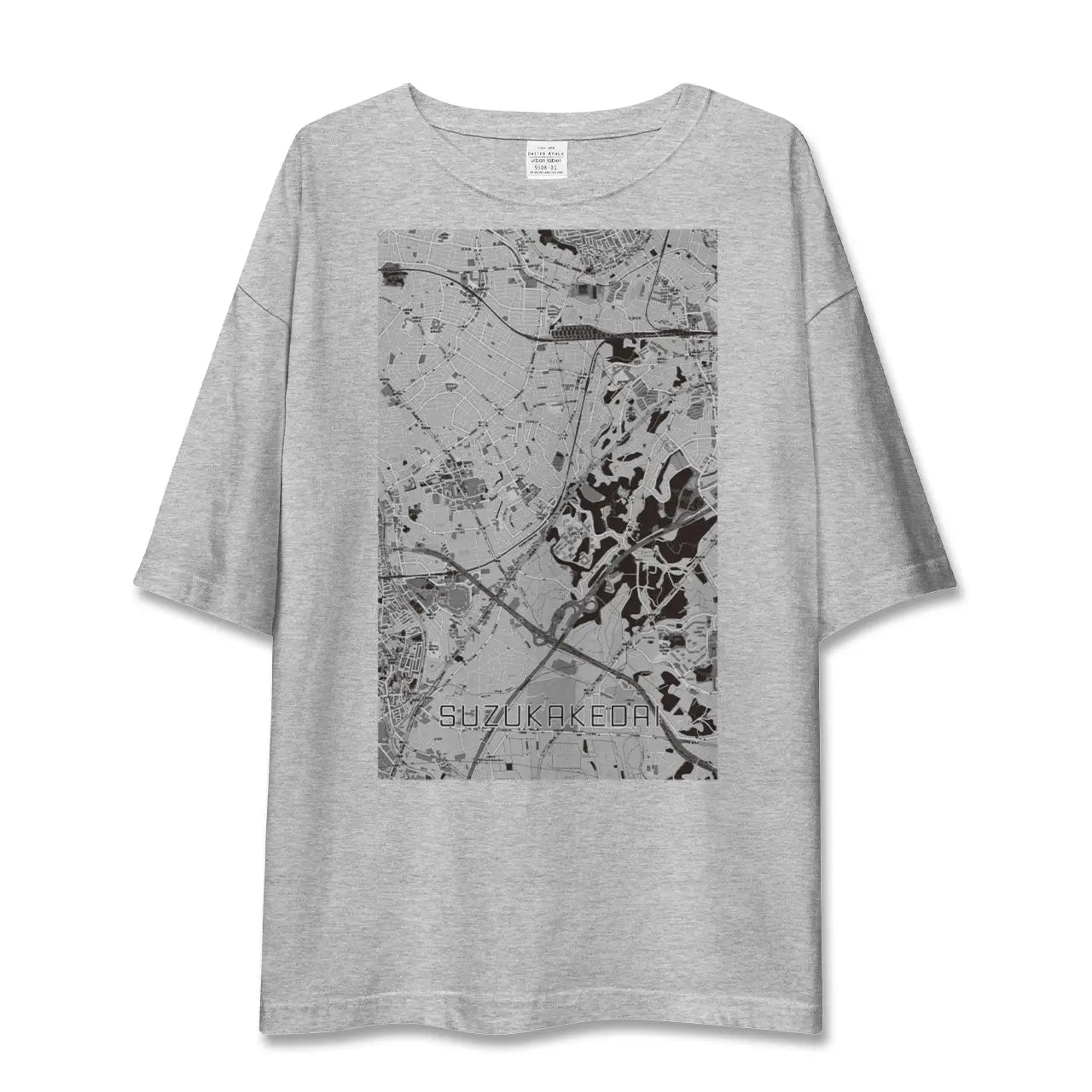 【すずかけ台（東京都）】地図柄ビッグシルエットTシャツ