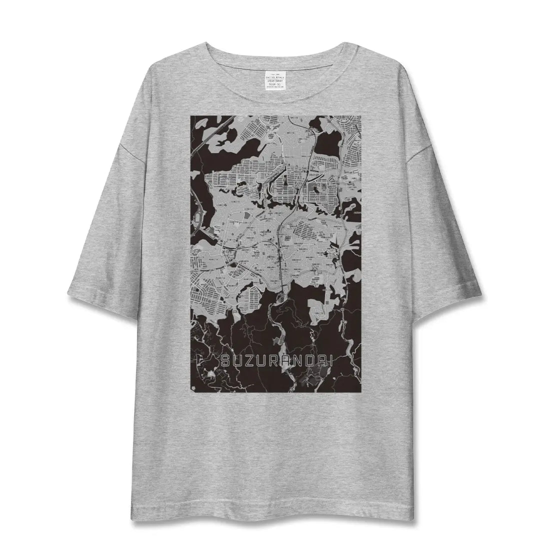 【鈴蘭台(兵庫県)】地図柄ビッグシルエットTシャツ