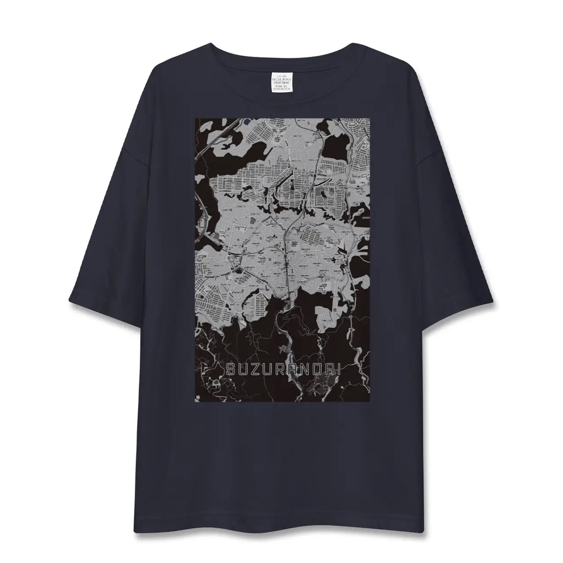 【鈴蘭台（兵庫県）】地図柄ビッグシルエットTシャツ