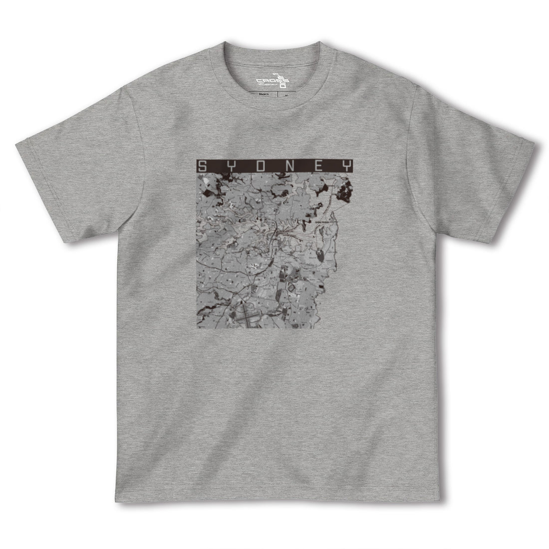 【シドニー(オーストラリア)】地図柄ヘビーウェイトTシャツ