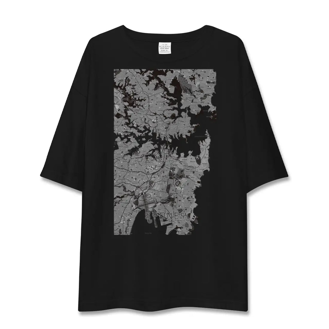 【シドニー（オーストラリア）】地図柄ビッグシルエットTシャツ