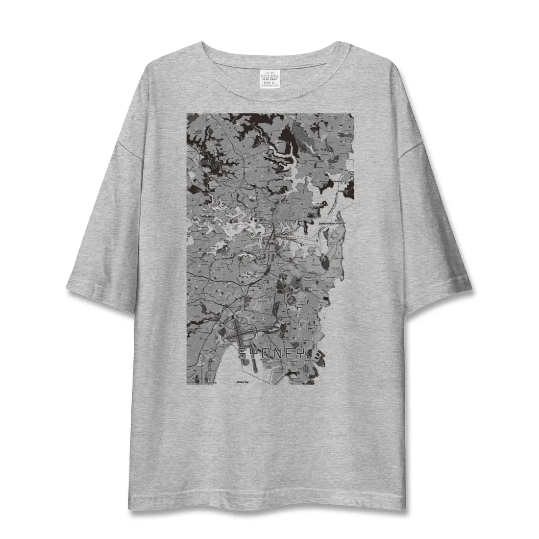 【シドニー（オーストラリア）】地図柄ビッグシルエットTシャツ