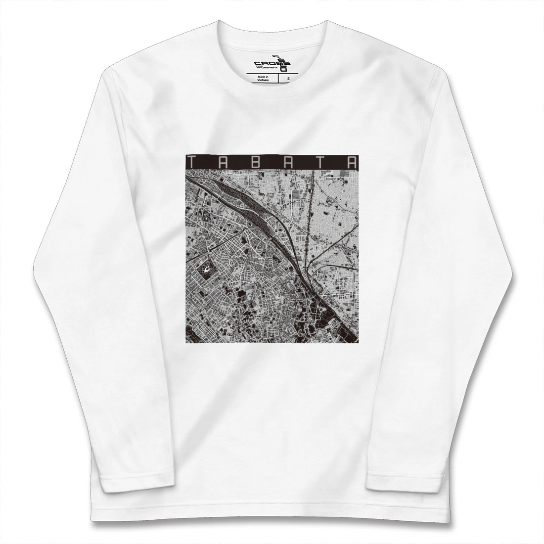 【田端(東京都)】地図柄ロングスリーブTシャツ