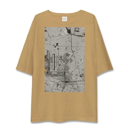 【立飛（東京都）】地図柄ビッグシルエットTシャツ