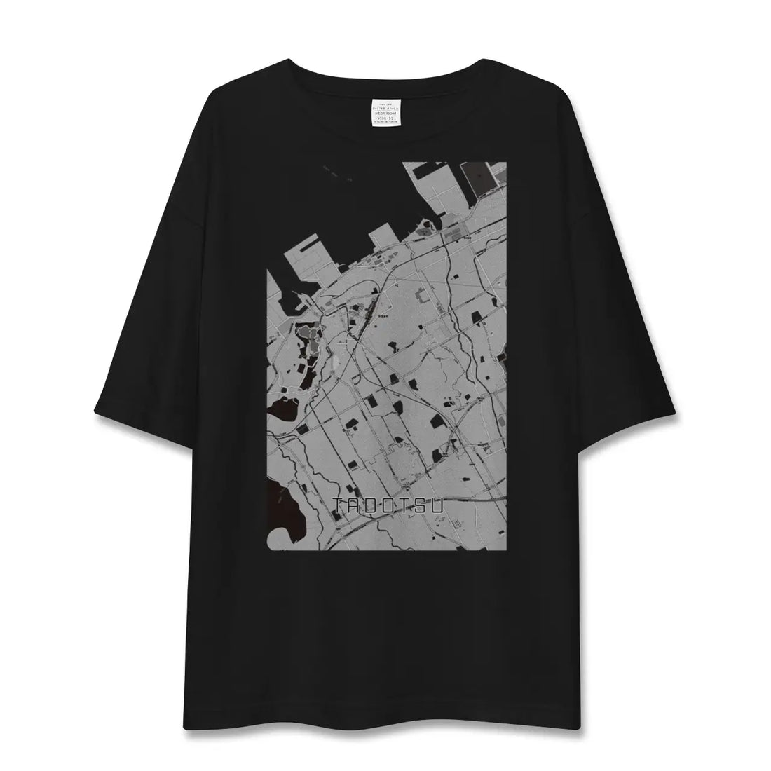 【多度津（香川県）】地図柄ビッグシルエットTシャツ