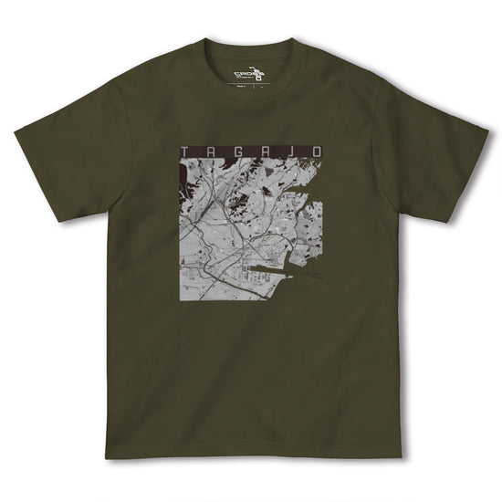 【多賀城（宮城県）】地図柄ヘビーウェイトTシャツ