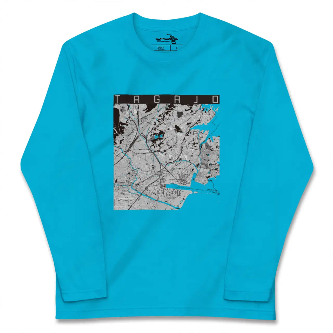 【多賀城(宮城県)】地図柄ロングスリーブTシャツ