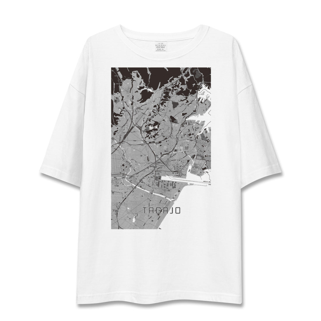 【多賀城(宮城県)】地図柄ビッグシルエットTシャツ