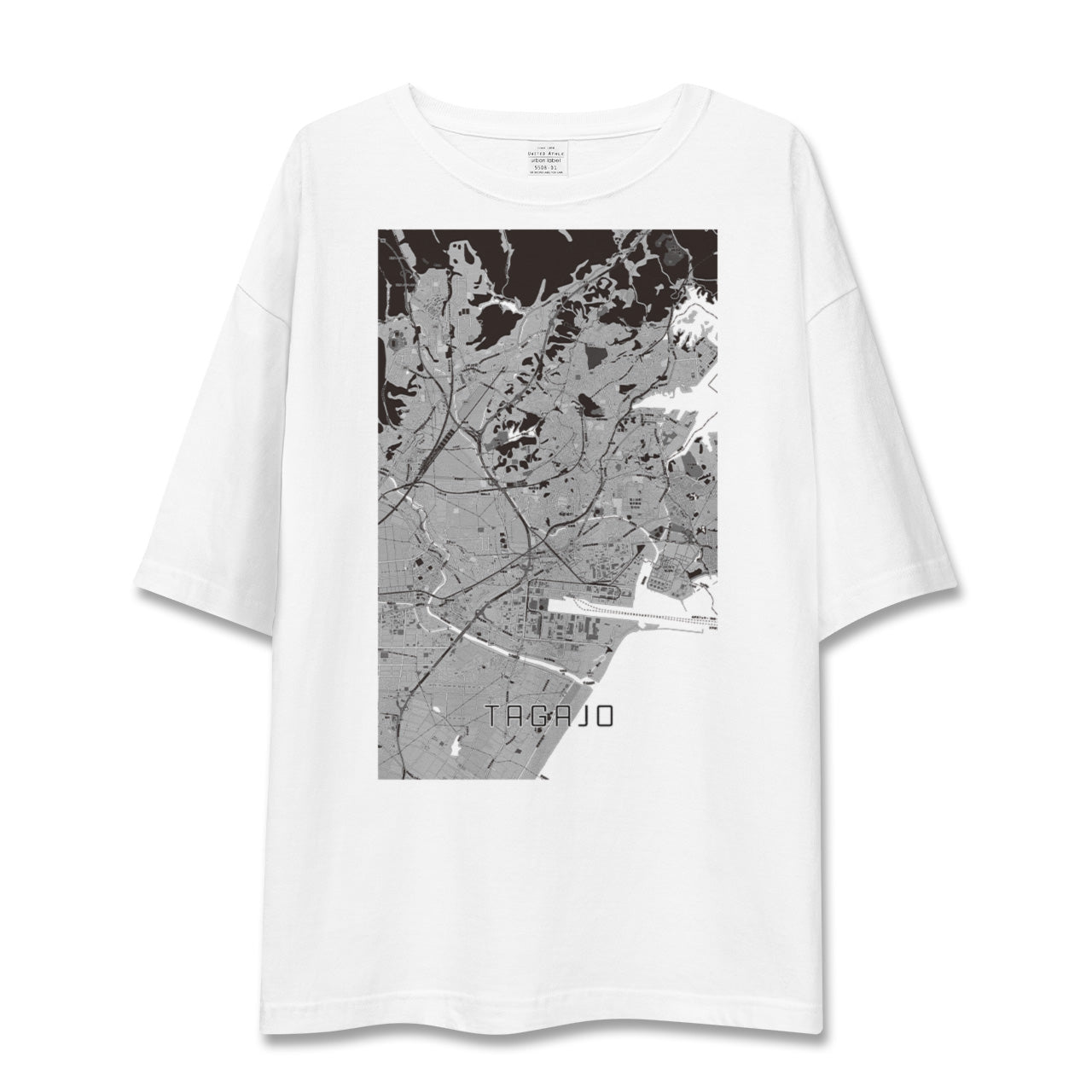 【多賀城（宮城県）】地図柄ビッグシルエットTシャツ