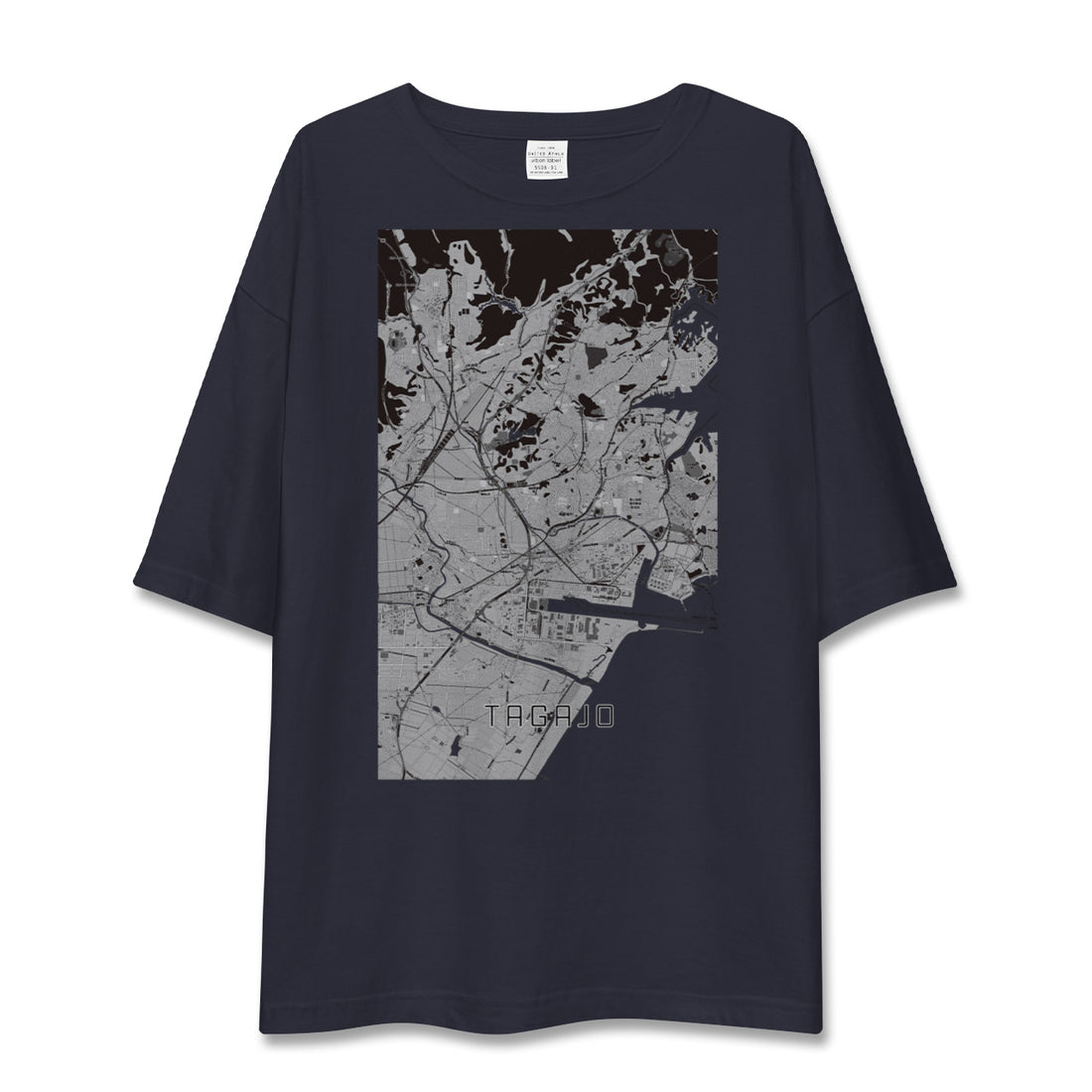 【多賀城(宮城県)】地図柄ビッグシルエットTシャツ