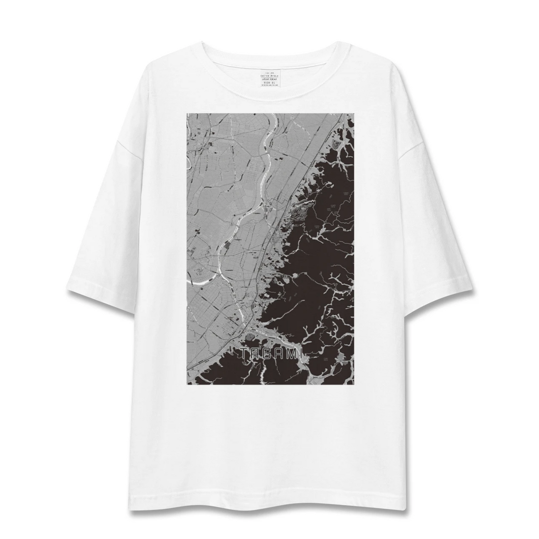 【田上(新潟県)】地図柄ビッグシルエットTシャツ