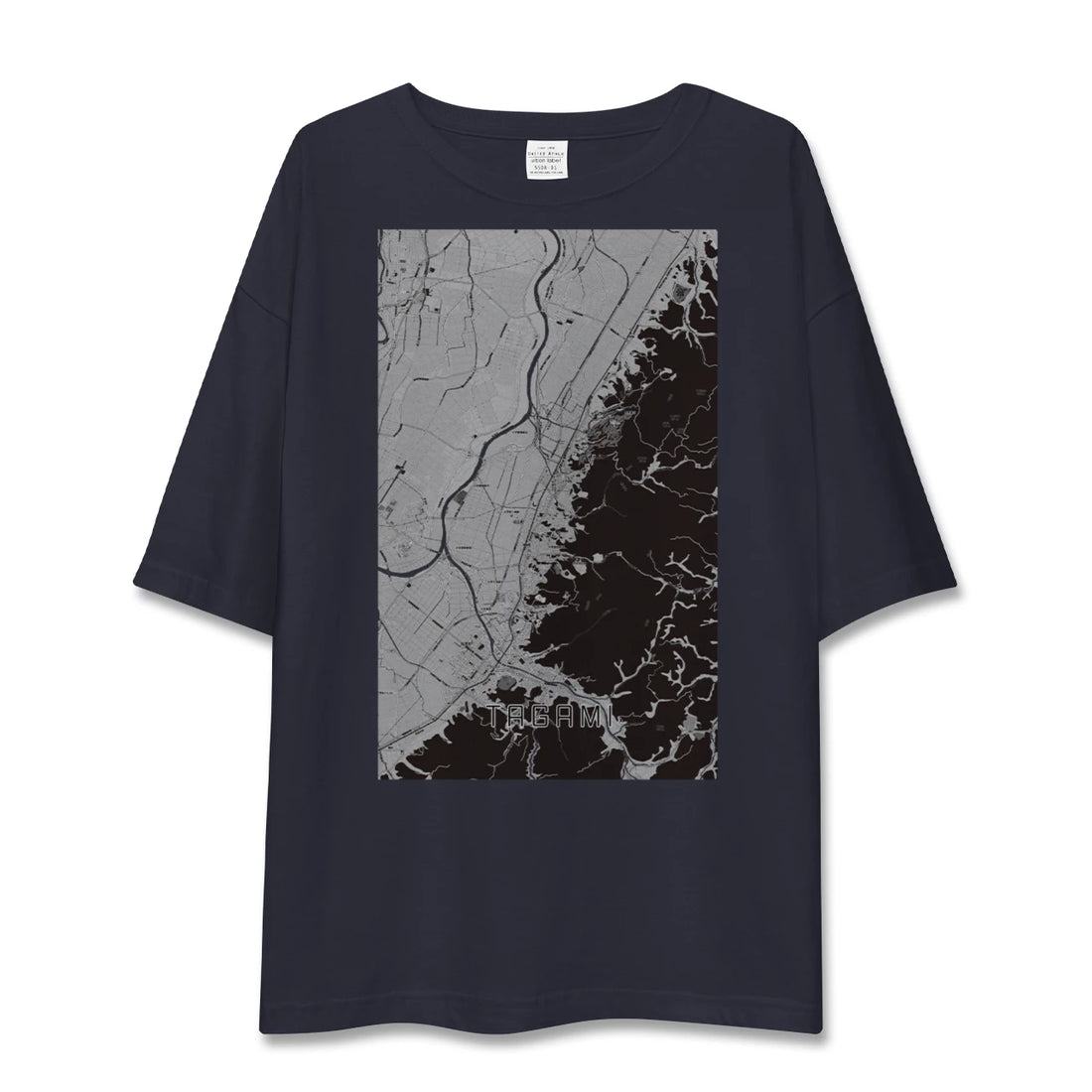 【田上（新潟県）】地図柄ビッグシルエットTシャツ