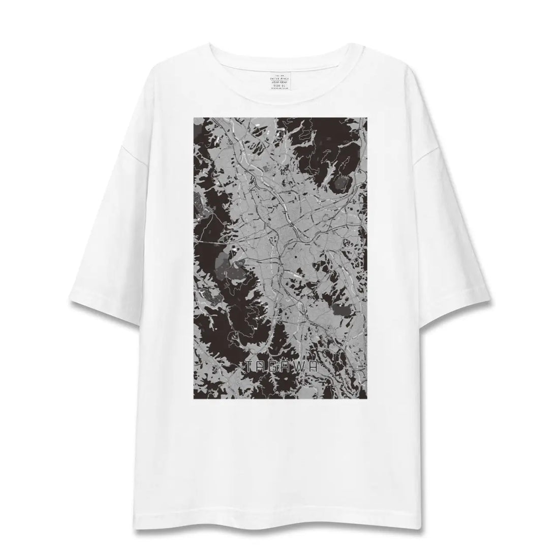 【田川(福岡県)】地図柄ビッグシルエットTシャツ