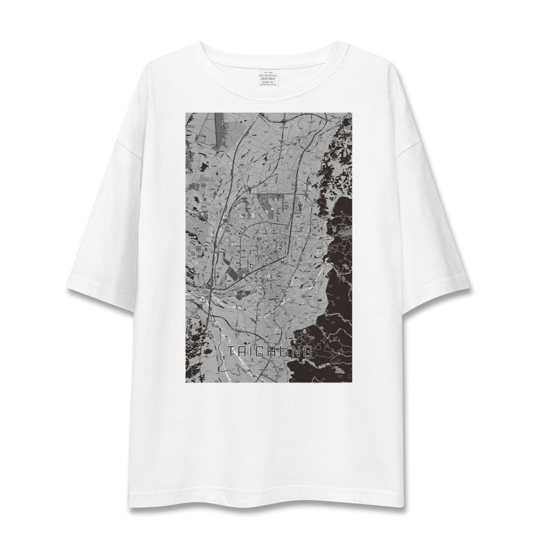 【台中(台湾)】地図柄ビッグシルエットTシャツ