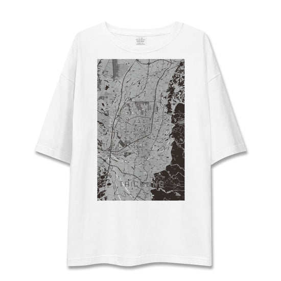 【台中（台湾）】地図柄ビッグシルエットTシャツ