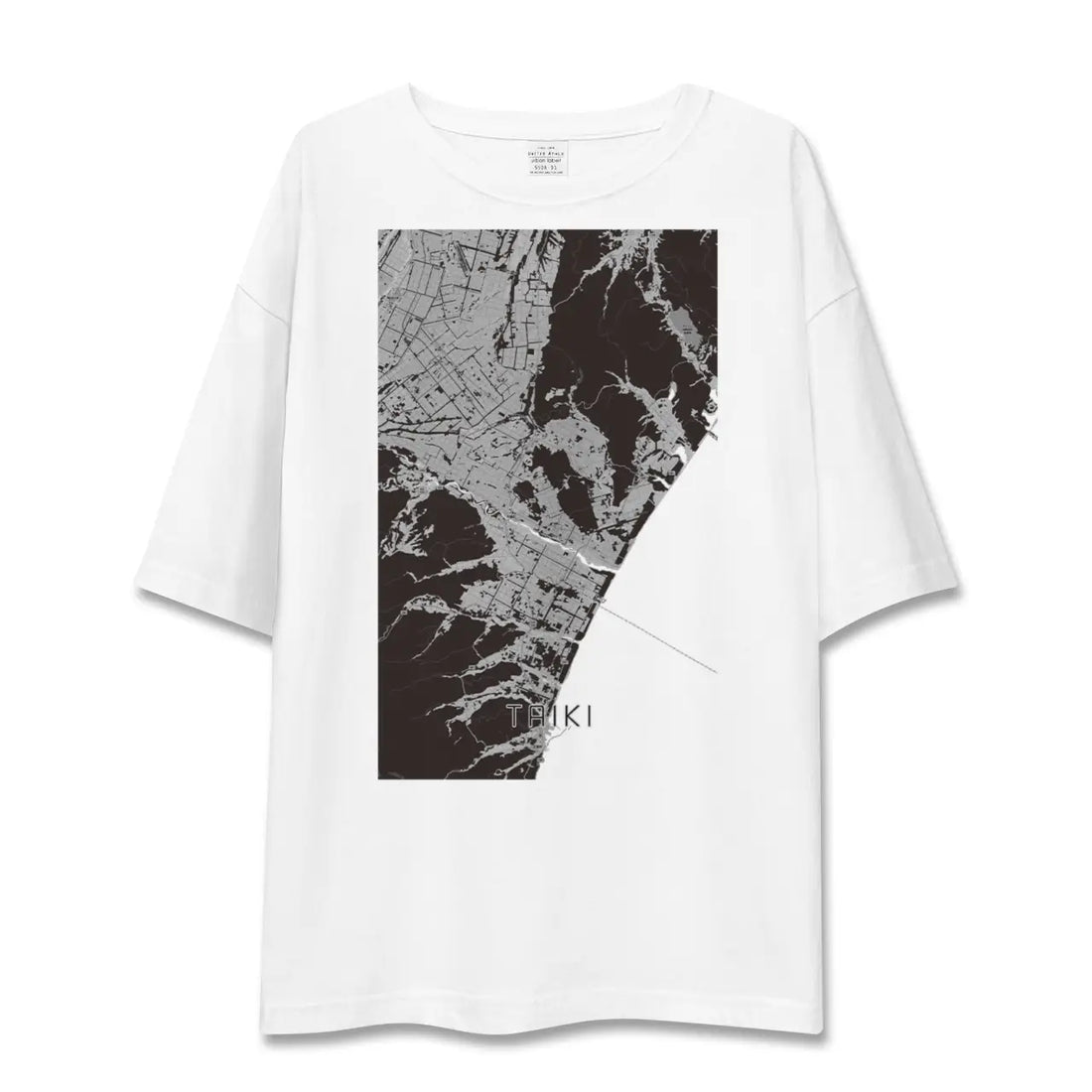 【大樹(北海道)】地図柄ビッグシルエットTシャツ