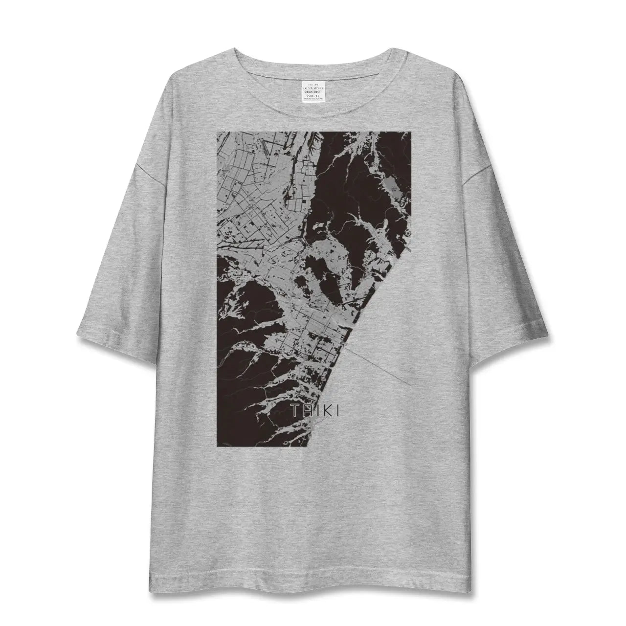 【大樹（北海道）】地図柄ビッグシルエットTシャツ