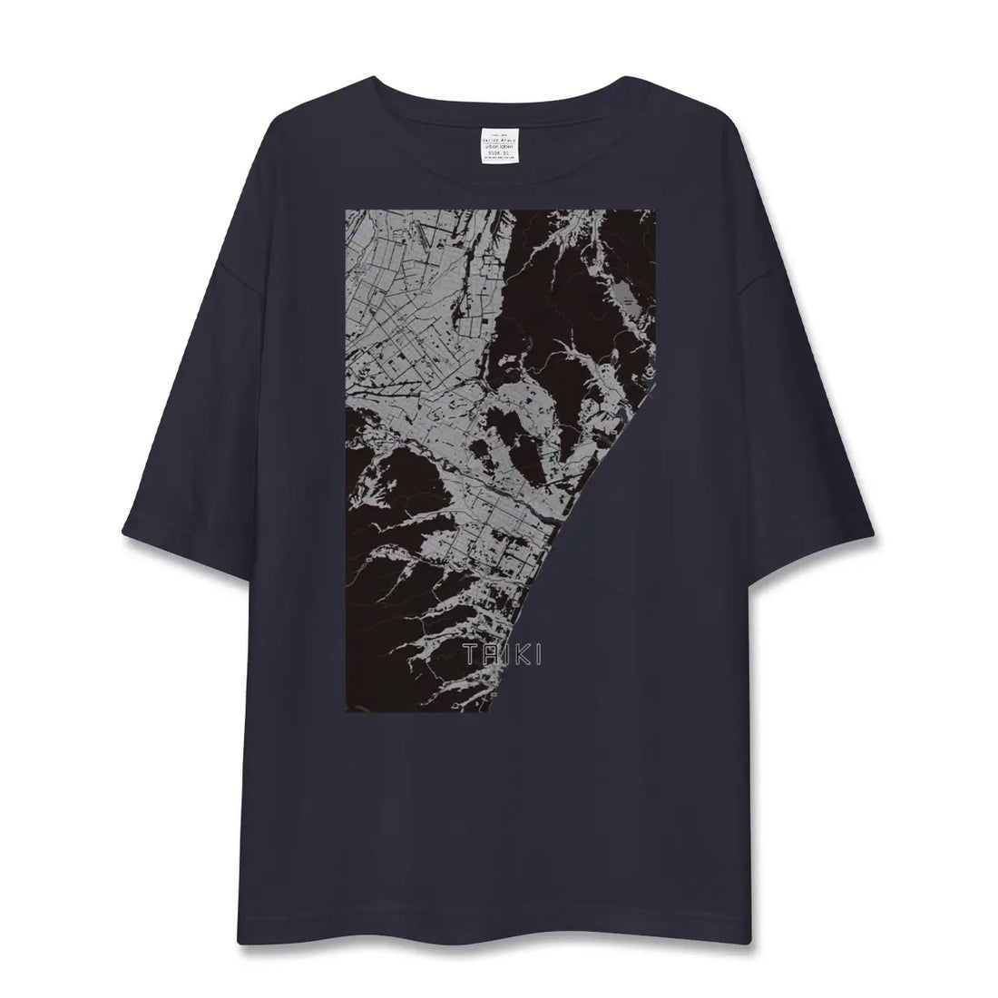 【大樹（北海道）】地図柄ビッグシルエットTシャツ