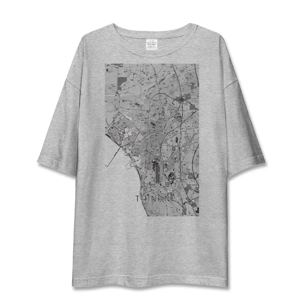 【台南（台湾）】地図柄ビッグシルエットTシャツ