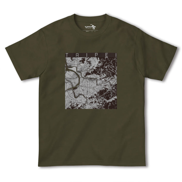 【台北（台湾）】地図柄ヘビーウェイトTシャツ