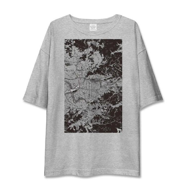 【台北（台湾）】地図柄ビッグシルエットTシャツ
