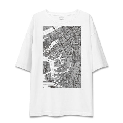 【大正（大阪府）】地図柄ビッグシルエットTシャツ