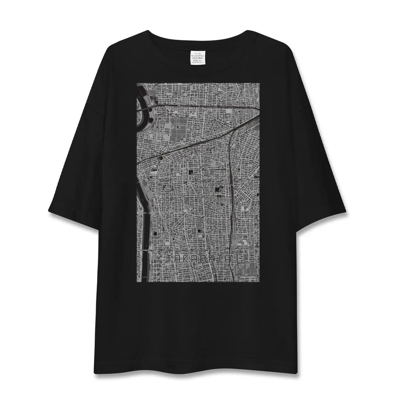 【高畑（愛知県）】地図柄ビッグシルエットTシャツ