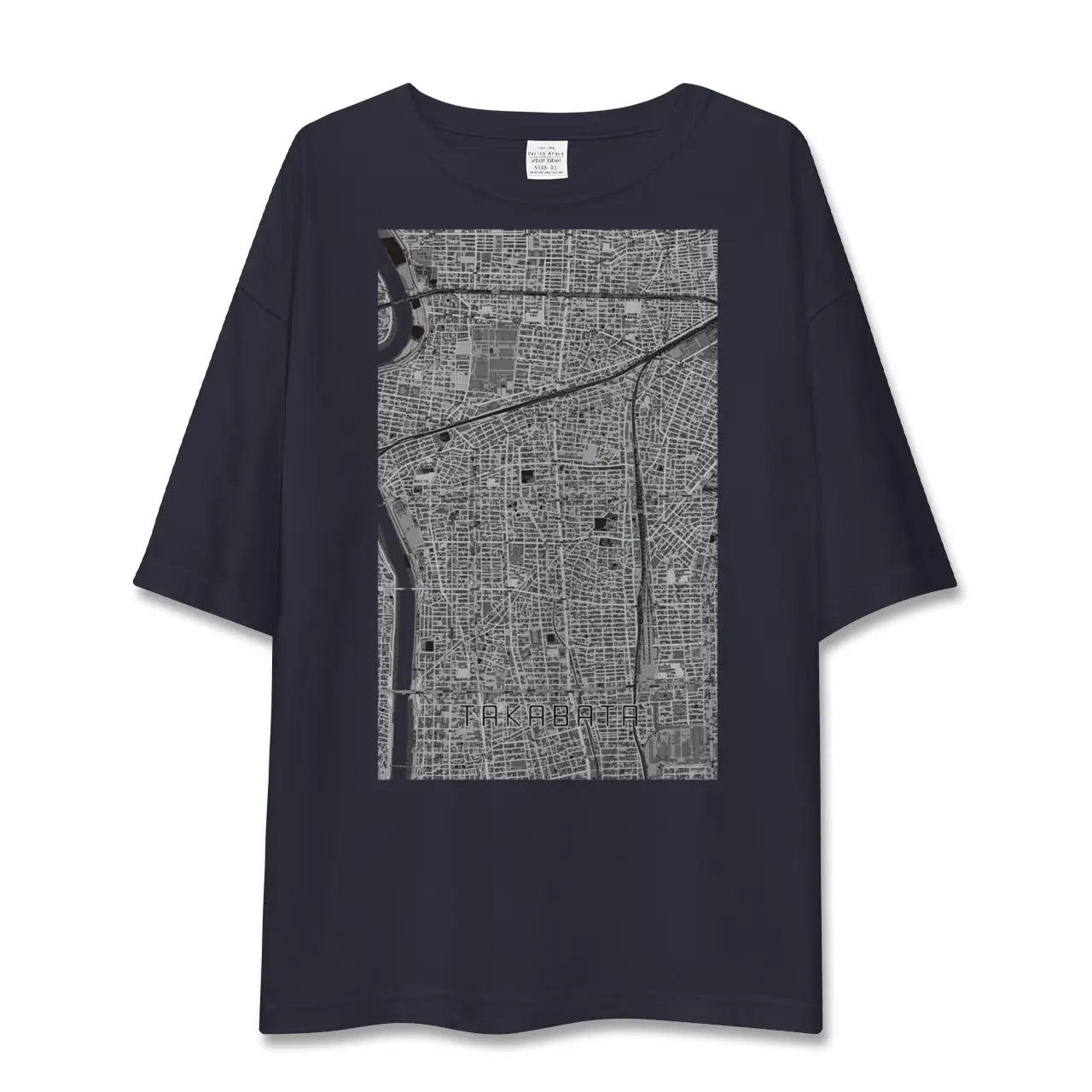 【高畑（愛知県）】地図柄ビッグシルエットTシャツ