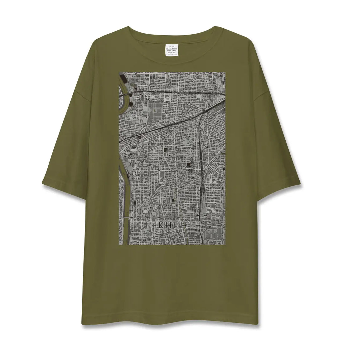 【高畑(愛知県)】地図柄ビッグシルエットTシャツ